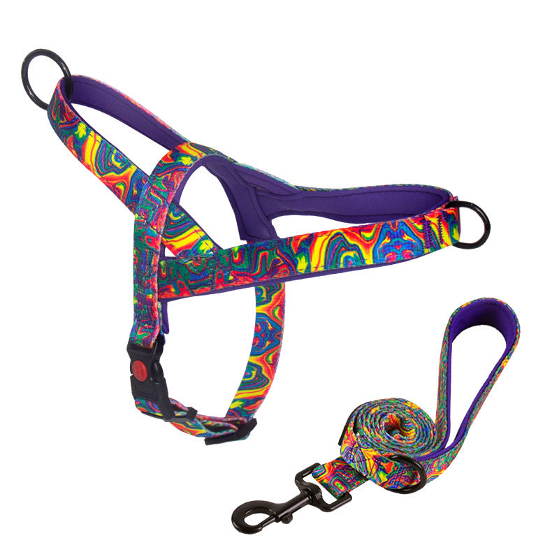 Dog Harness with Anti-Pulling Feature for Medium and Large Breeds, Lab, Golden Retriever, Dog Leash, Dog Chain
