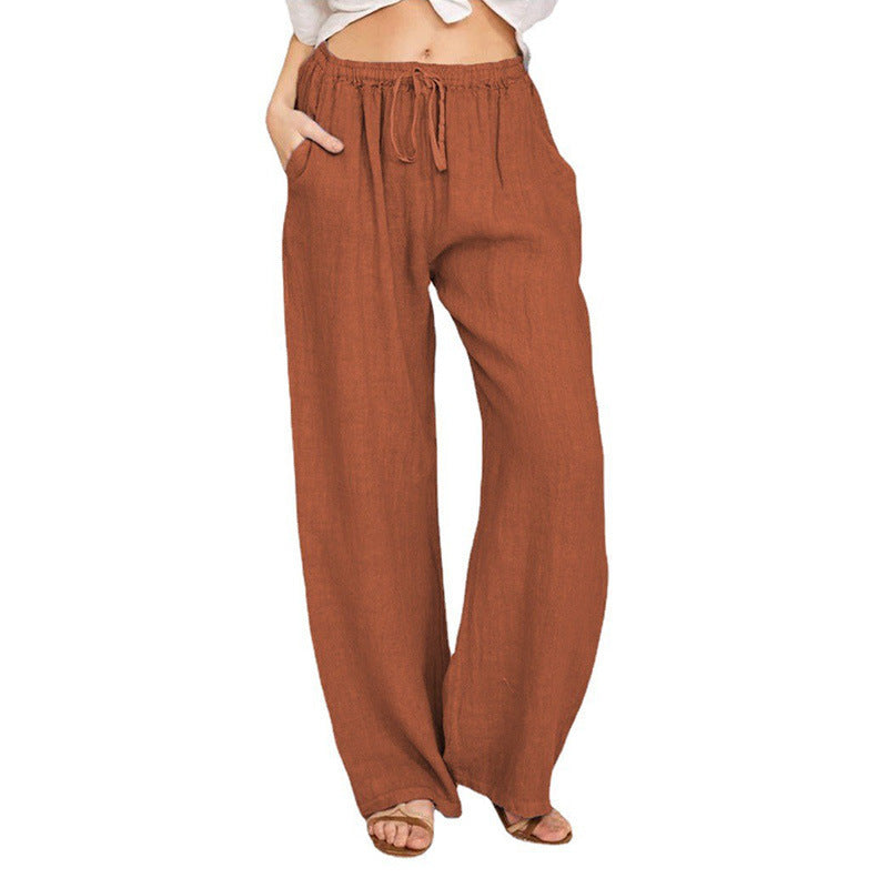 Casual Loose Wide-Leg Straight Pants for Women
