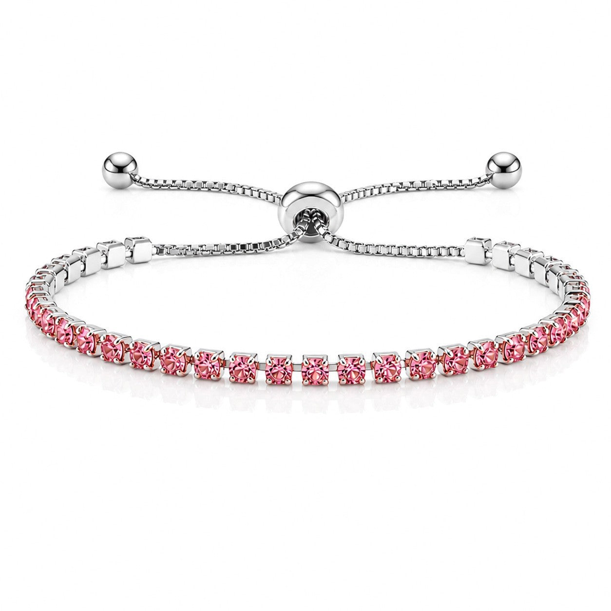 Hip Hop Tennis Zircon Chain Bracelet for Men and Women, Simple Fashion Jewelry