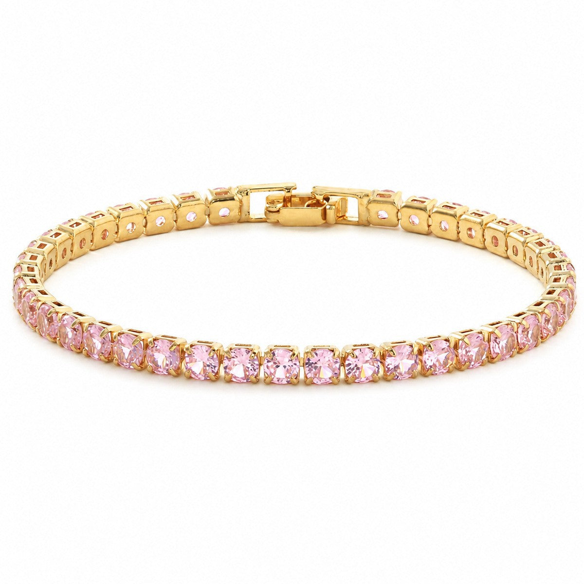 Hip Hop Tennis Zircon Chain Bracelet for Men and Women, Simple Fashion Jewelry