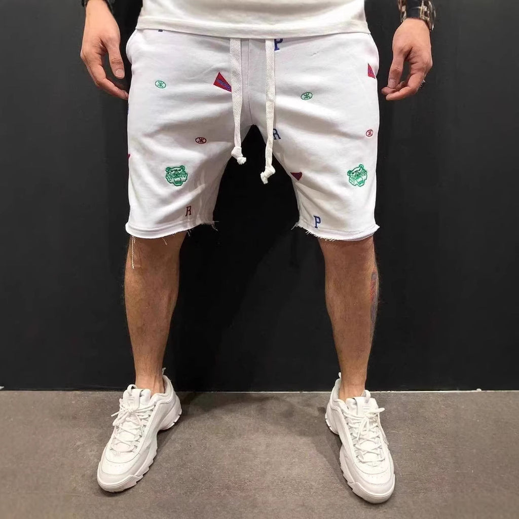 High Street Summer Casual Loose Breathable Cargo Shorts for Men, Fashion Sport Fitness Pants