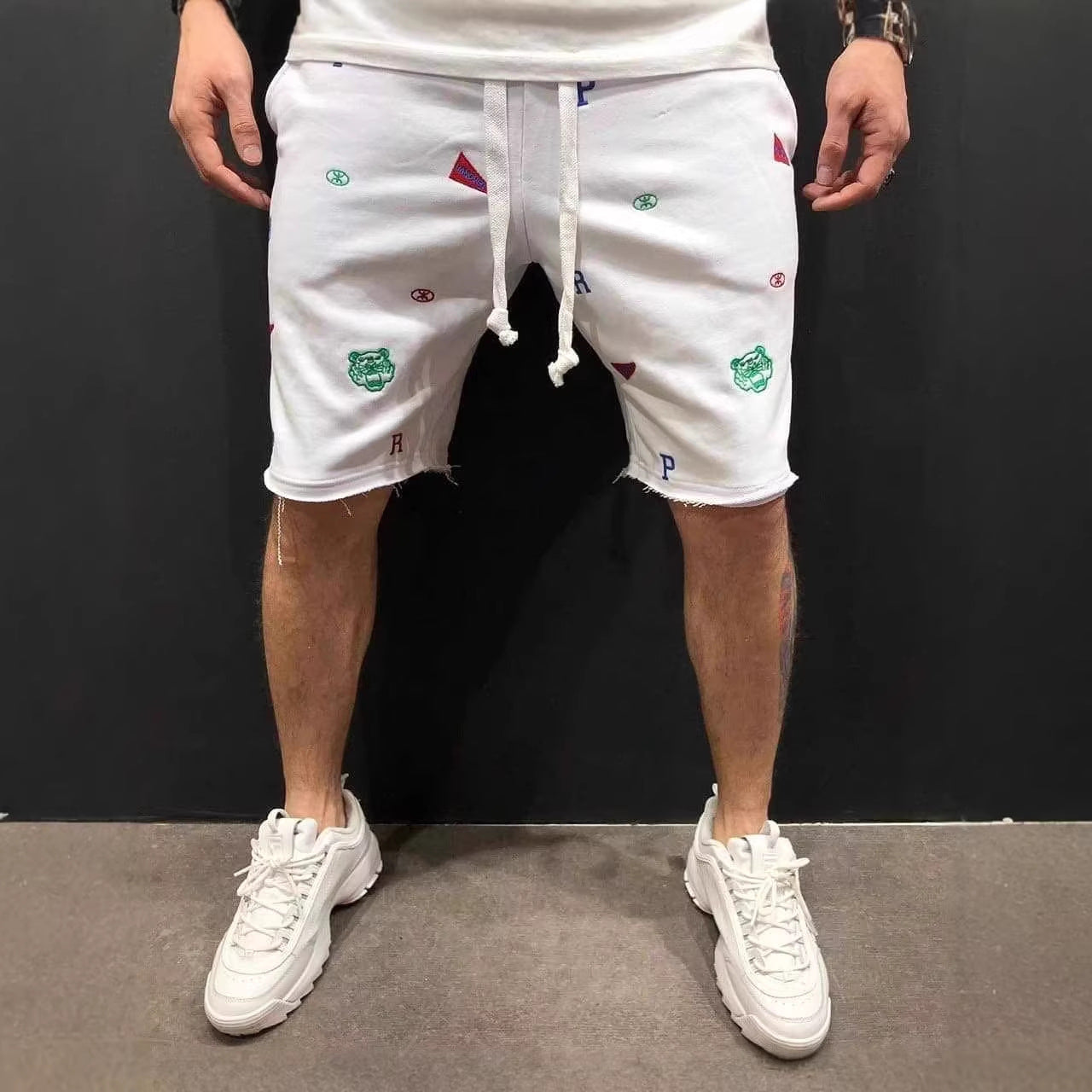 High Street Summer Casual Loose Breathable Cargo Shorts for Men, Fashion Sport Fitness Pants