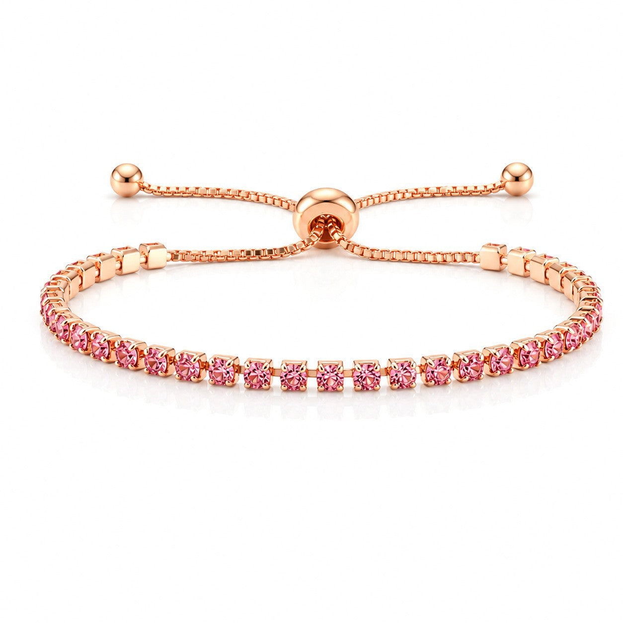 Hip Hop Tennis Zircon Chain Bracelet for Men and Women, Simple Fashion Jewelry