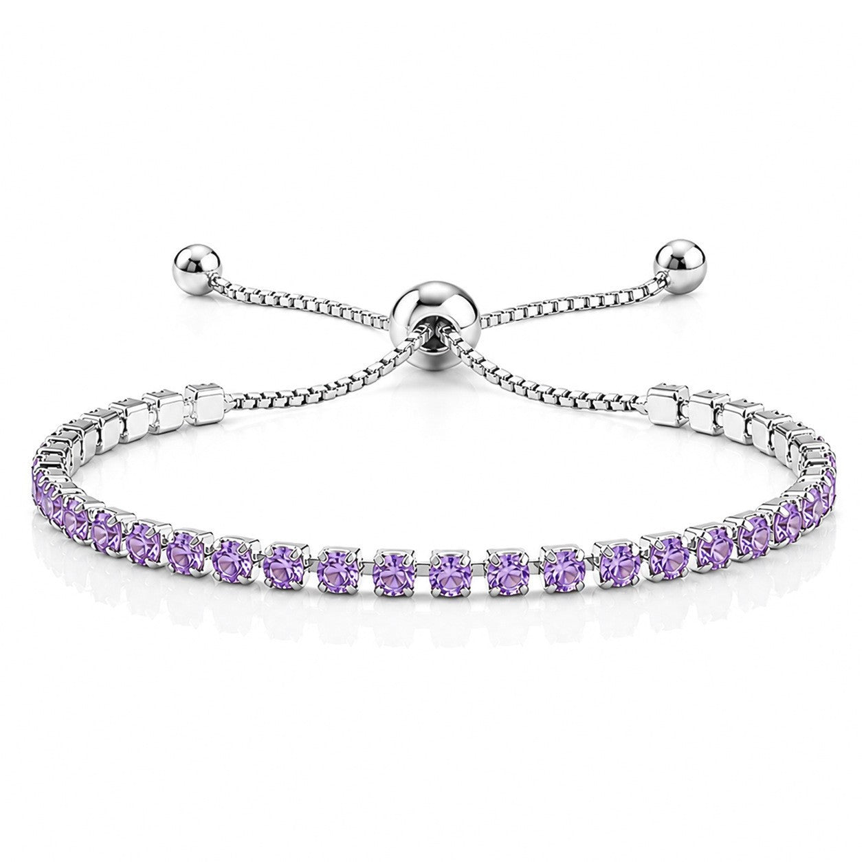 Hip Hop Tennis Zircon Chain Bracelet for Men and Women, Simple Fashion Jewelry