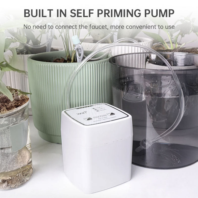 Smart WiFi Irrigation System - Dual Pump Automatic Timer Drip Kit, App Remote Control for Patio & Garden Watering