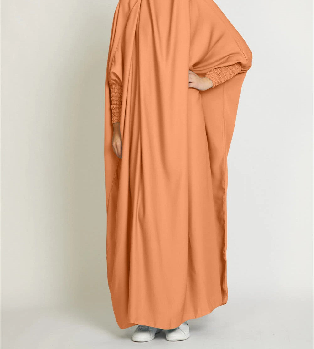 Chic Loose Long Women's Dress Solid Color Casual Plus Size Dress