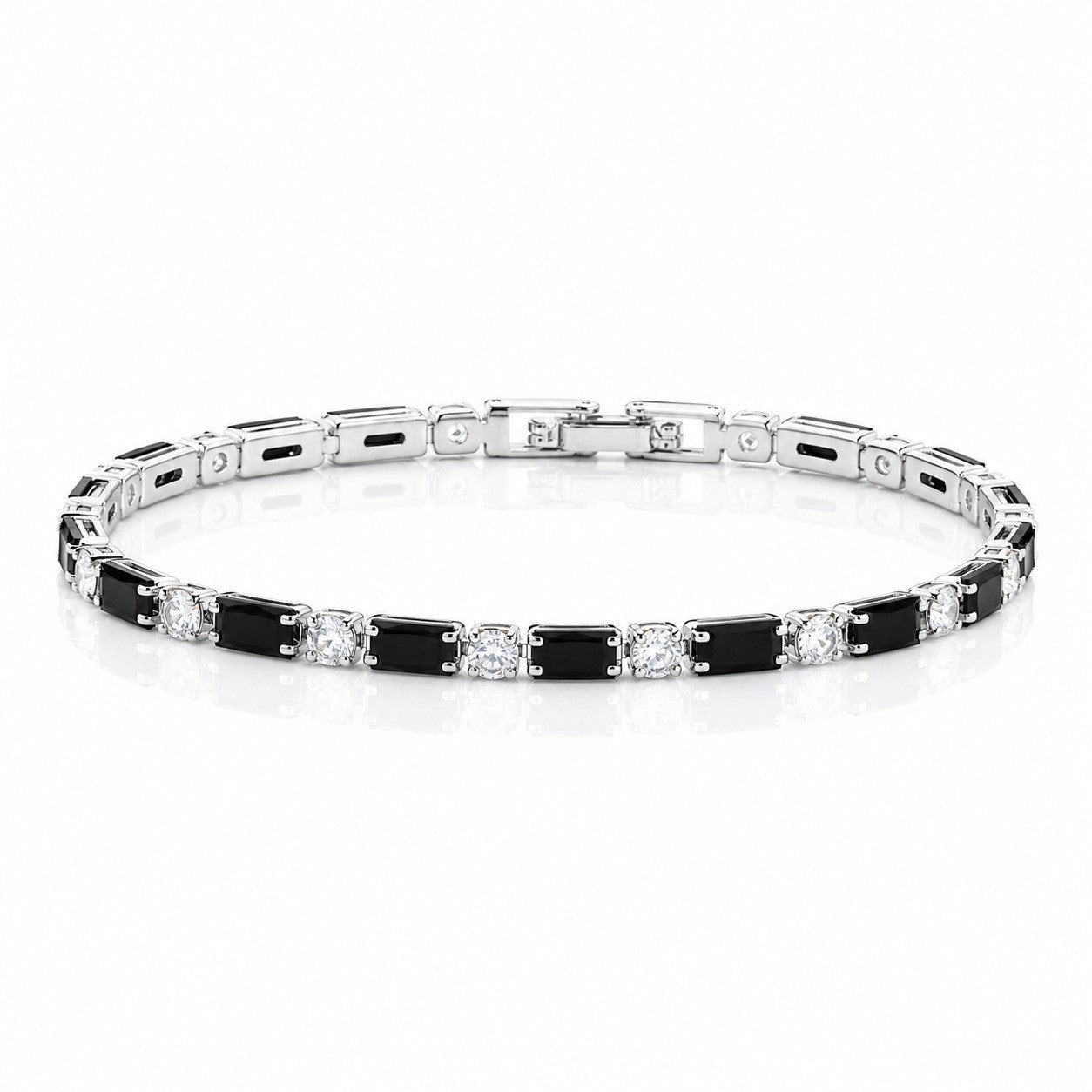 Hip Hop Tennis Zircon Chain Bracelet for Men and Women, Simple Fashion Jewelry