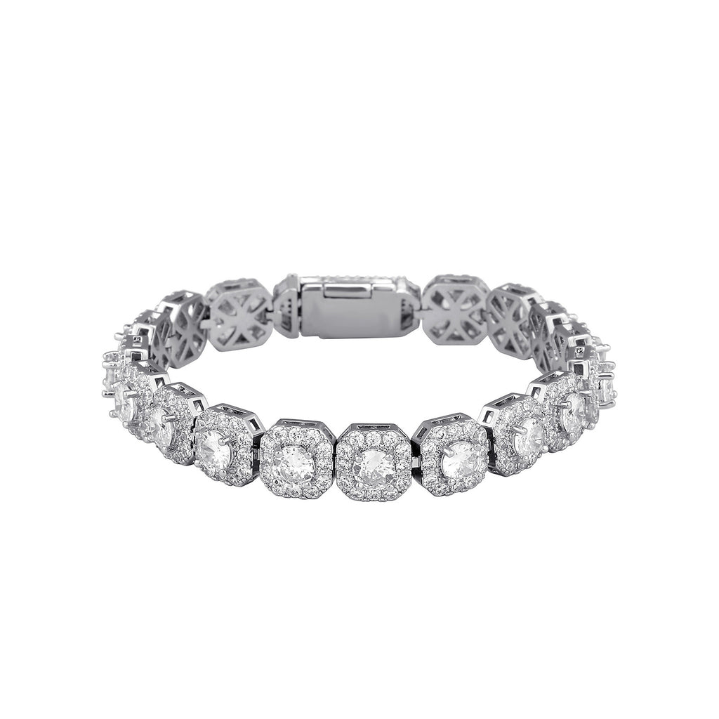 Men's 5A Zircon Cuban Chain Tennis Bracelet – Ice Sugar Link Hip Hop Jewelry