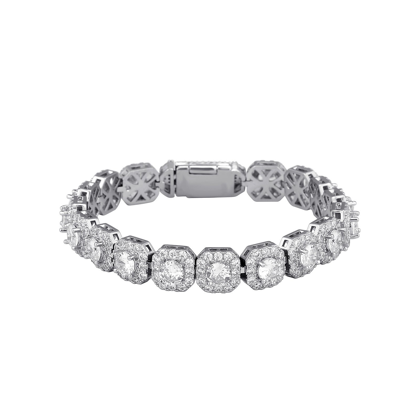Men's 5A Zircon Cuban Chain Tennis Bracelet – Ice Sugar Link Hip Hop Jewelry