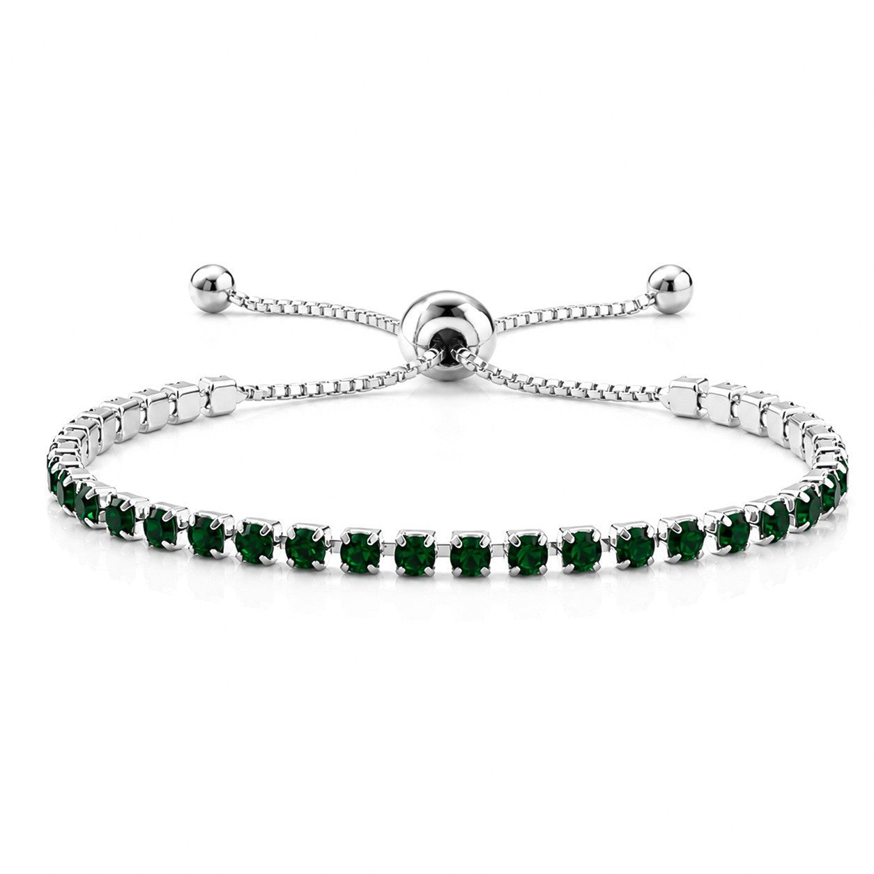 Hip Hop Tennis Zircon Chain Bracelet for Men and Women, Simple Fashion Jewelry
