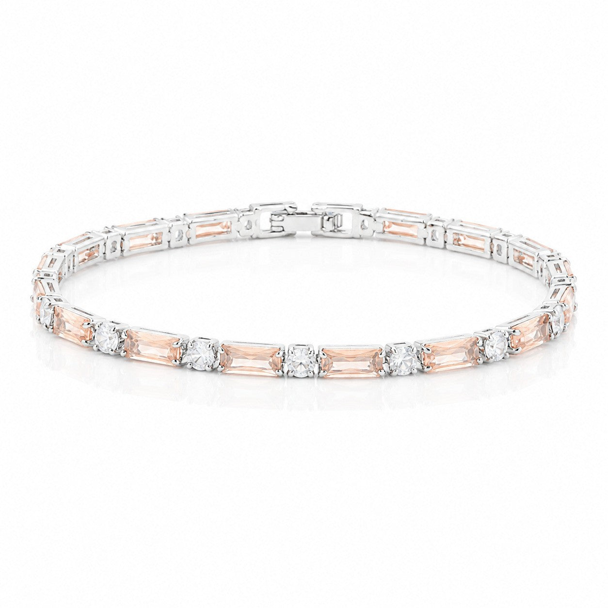 Hip Hop Tennis Zircon Chain Bracelet for Men and Women, Simple Fashion Jewelry