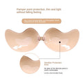 Mango-shaped Invisible Bra, Clip Closure, Breathable, Wire-free, Push-up Bra