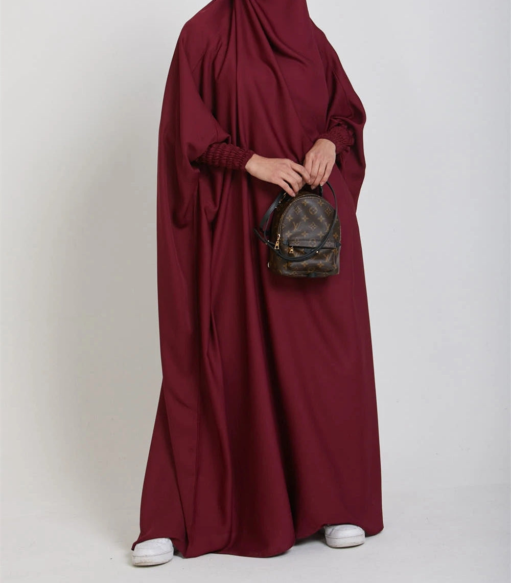 Chic Loose Long Women's Dress Solid Color Casual Plus Size Dress