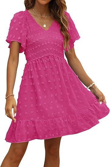 Chic V-Neck Chiffon DressSummer Fashion, Elegant Long Dress