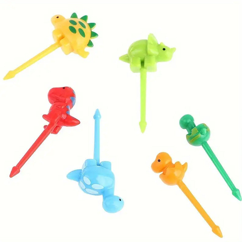 Cartoon fruit fork set, bento stick, children's animal dim sum decoration stick, fruit stick