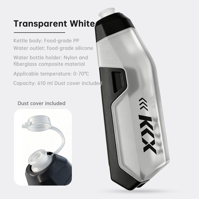 KKX Aero Bike Bottle Cage & 610ml Bottle Set – for MTB & Road Bike Down Tube