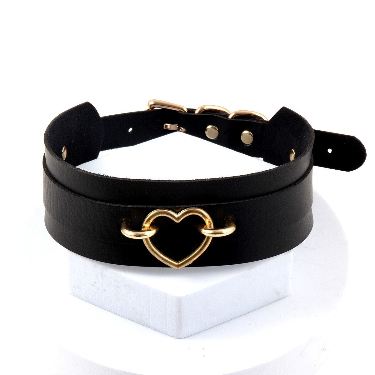 PU Leather Alloy Collar with Rope for Adult Accessories, Neck Strap for Women, Sexy Choker with Tether