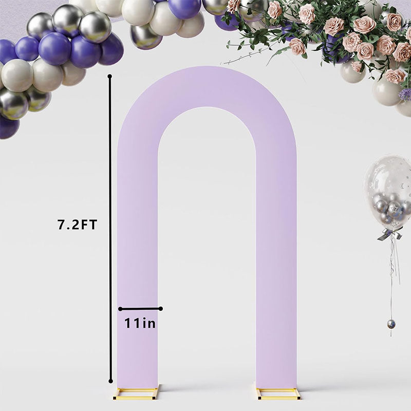 High Elasticity U-Shape Arch Backdrop Cover, Stretchable Open Frame Set for Birthday Baby Shower Wedding Decor