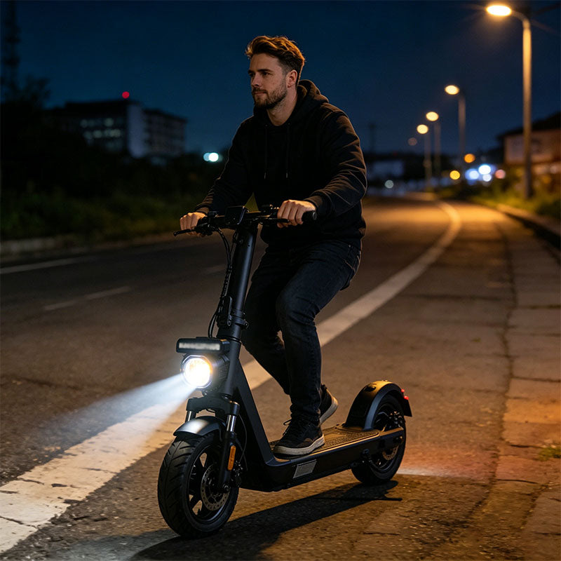 A89E Replacement Headlight for Kukirin G2 Pro DB Electric Scooter, Waterproof LED Front Light Bulb Assembly