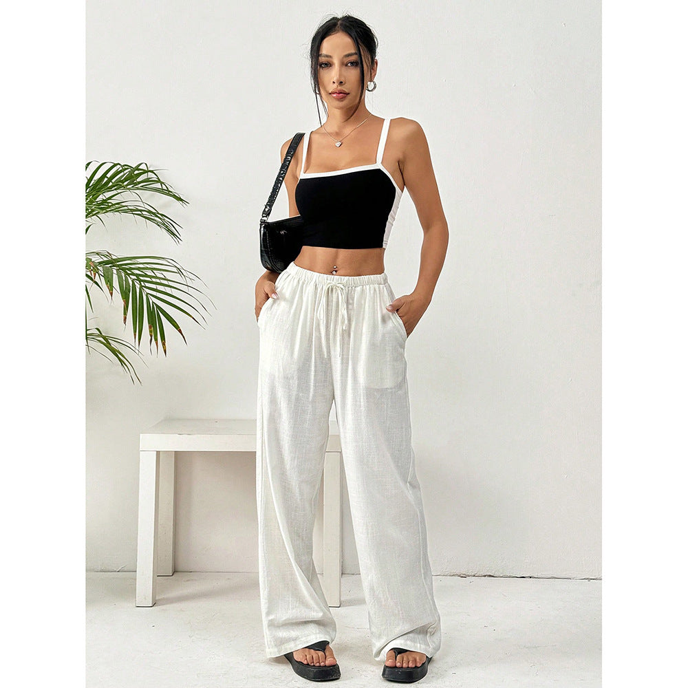 Casual Loose Wide-Leg Straight Pants for Women