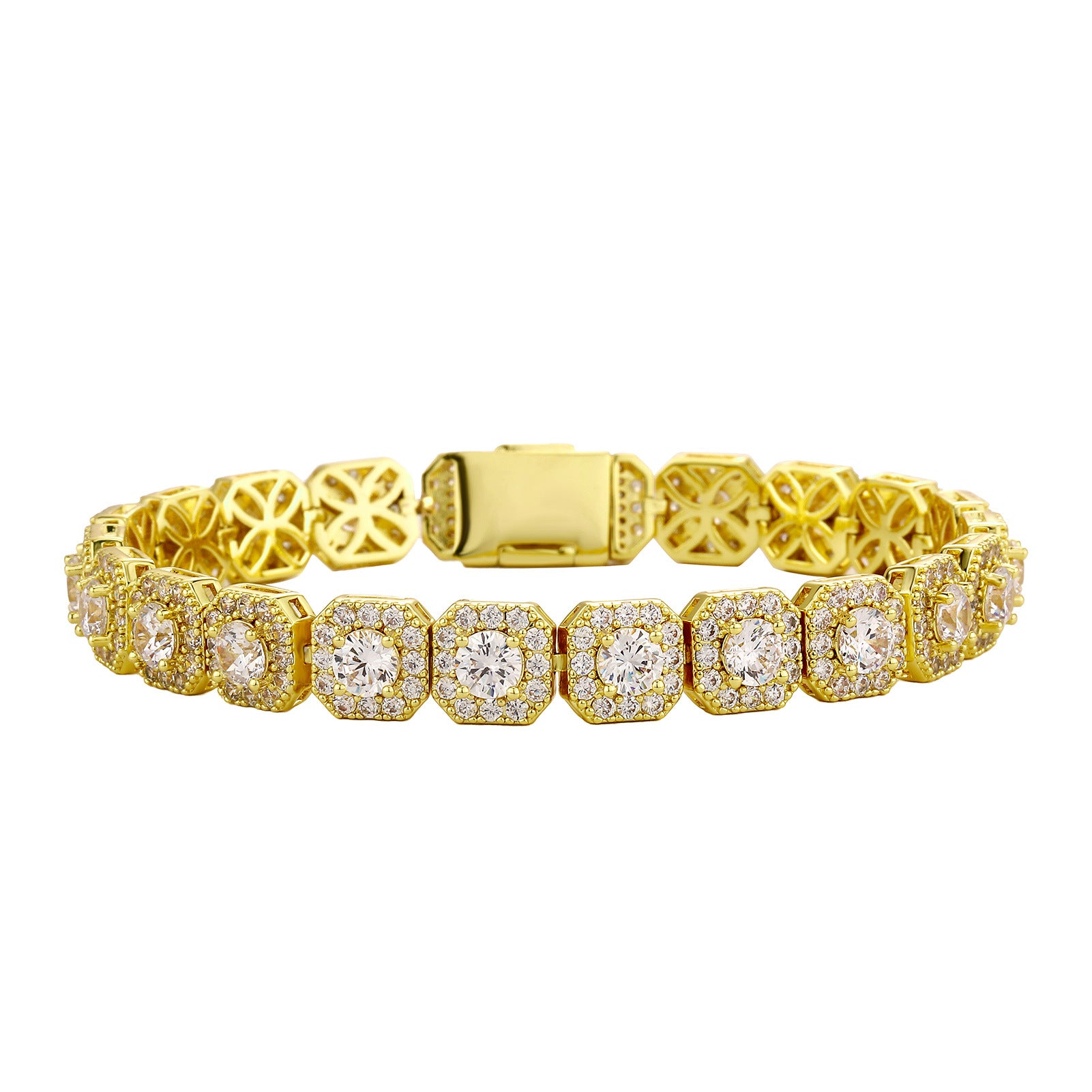 Men's 5A Zircon Cuban Chain Tennis Bracelet – Ice Sugar Link Hip Hop Jewelry