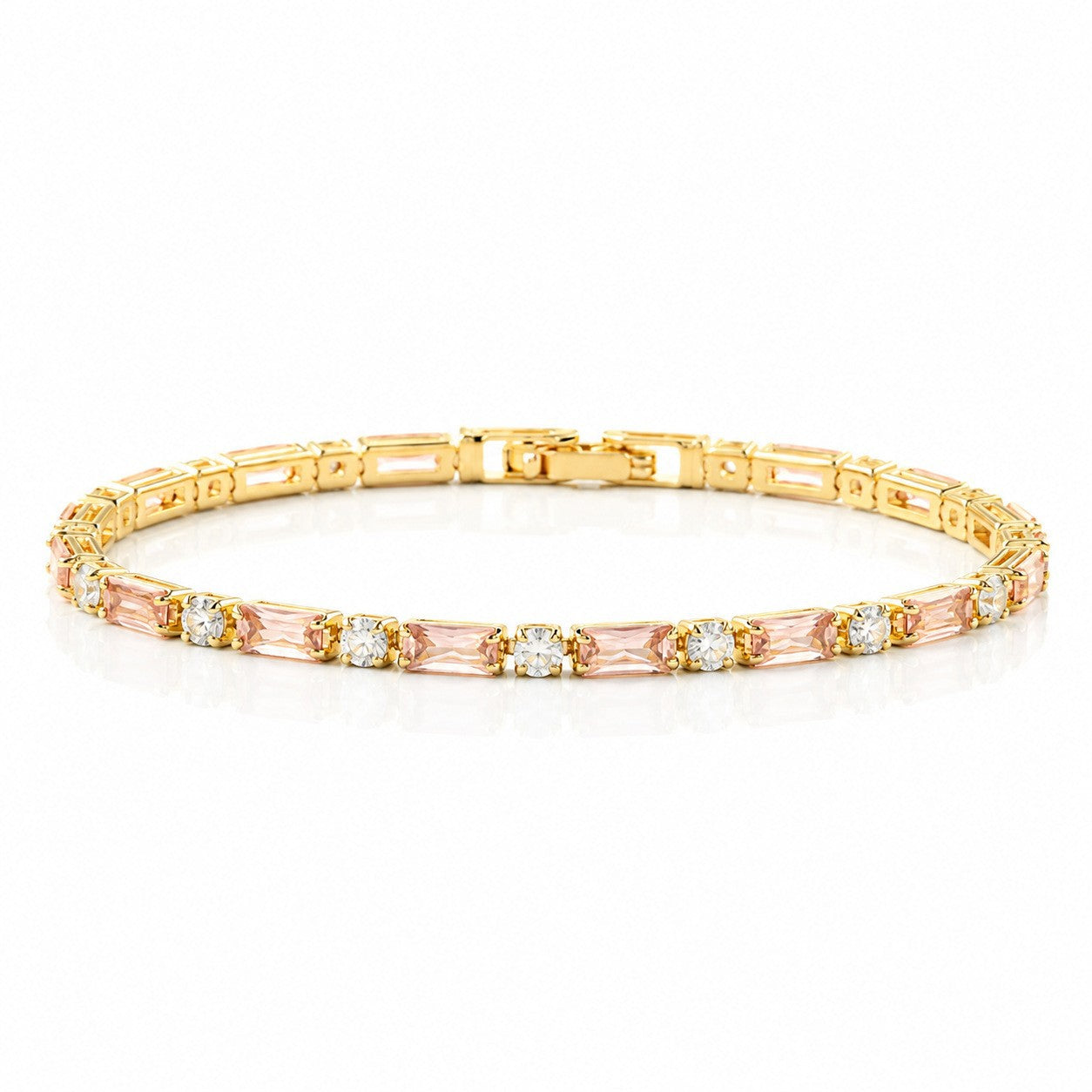 Hip Hop Tennis Zircon Chain Bracelet for Men and Women, Simple Fashion Jewelry