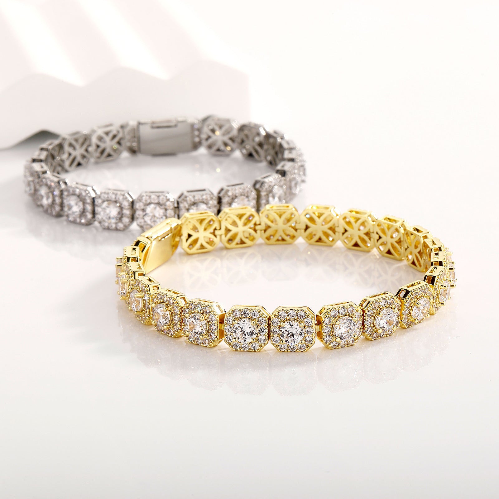 Men's 5A Zircon Cuban Chain Tennis Bracelet – Ice Sugar Link Hip Hop Jewelry