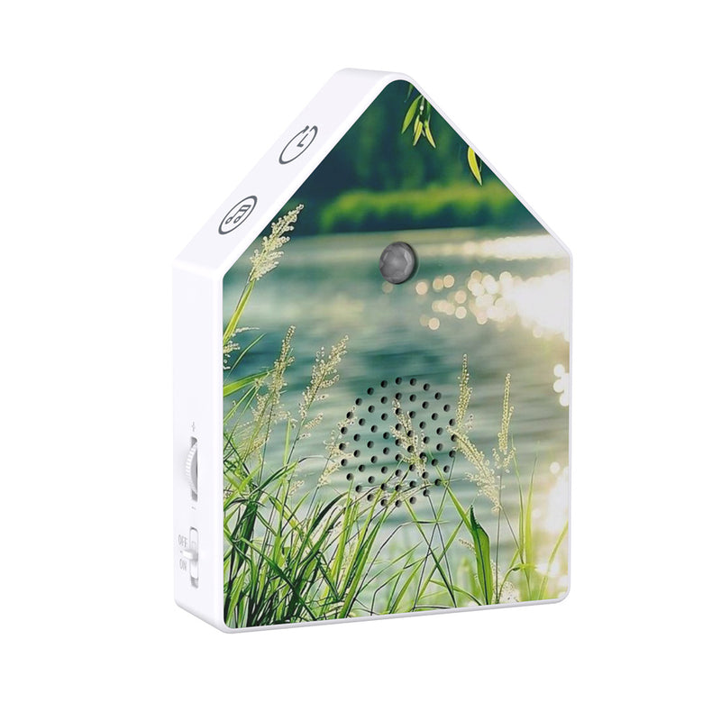Realistic Birdsong Music Box, Motion Sensor Triggered, Portable Bird Chirp Speaker for Desktop/Wall Mount