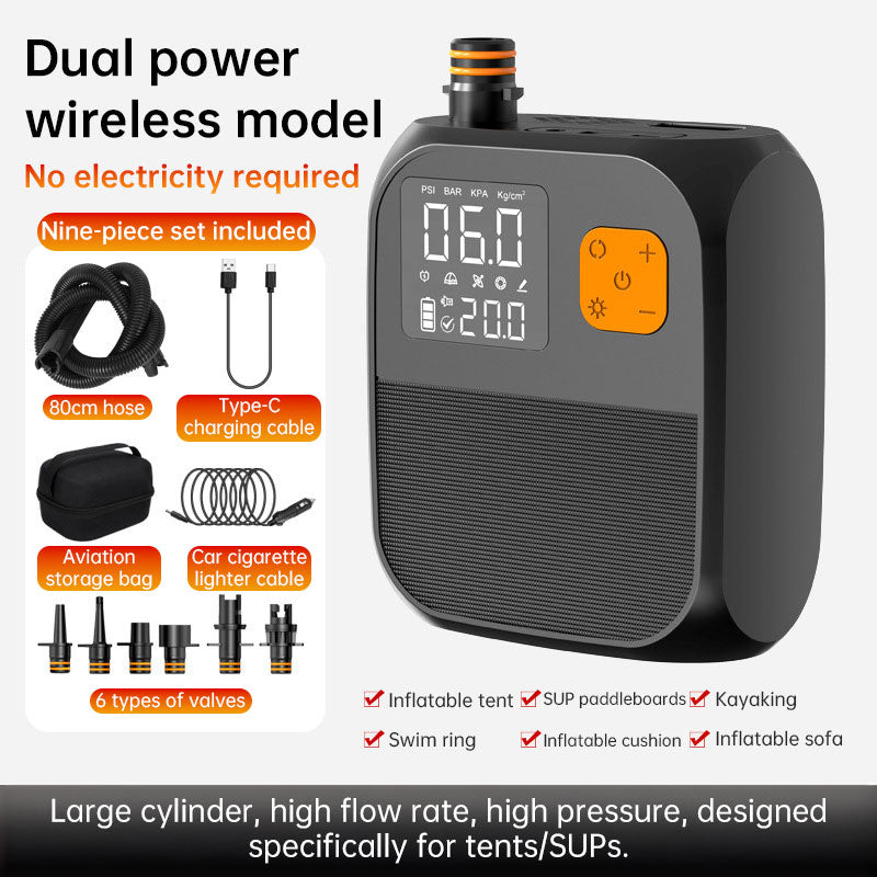 8000mAh Electric Paddle Pump, 25PSI Two-Stage Inflator for Kayaks & Inflatables