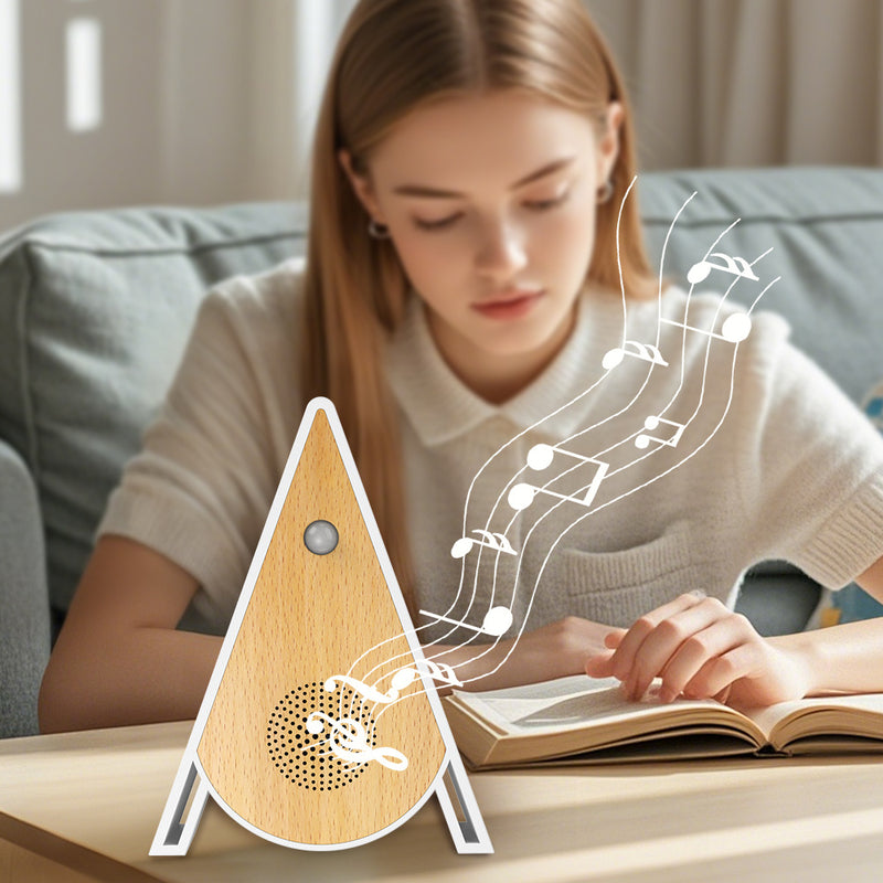 Realistic Birdsong Music Box, Motion Sensor Triggered, Portable Bird Chirp Speaker for Desktop/Wall Mount