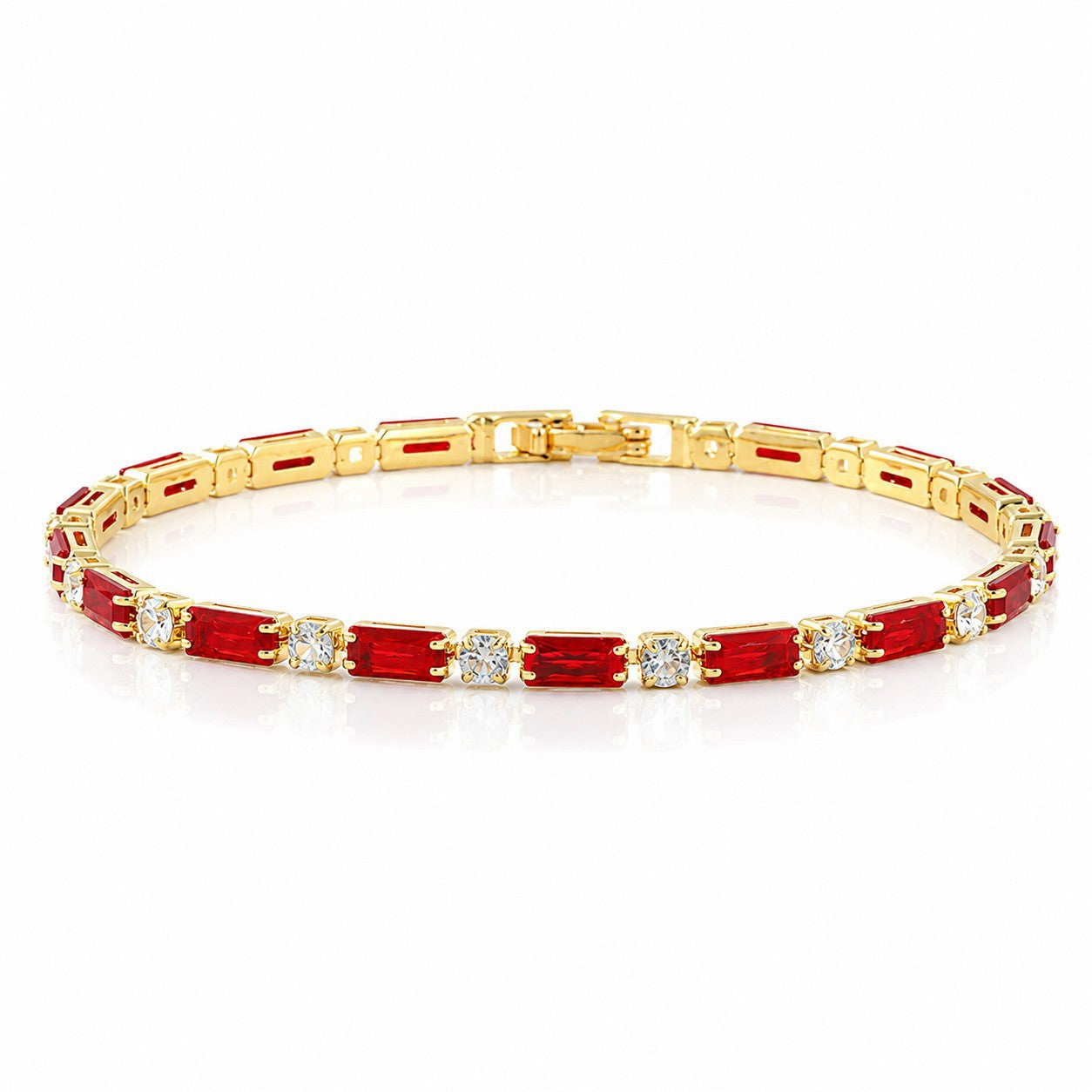 Hip Hop Tennis Zircon Chain Bracelet for Men and Women, Simple Fashion Jewelry