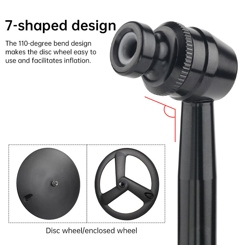 Carbon Fiber Disc Wheel Adapter to Fixed Cog Valve Converter | PRESTA Compatible Cycling Part