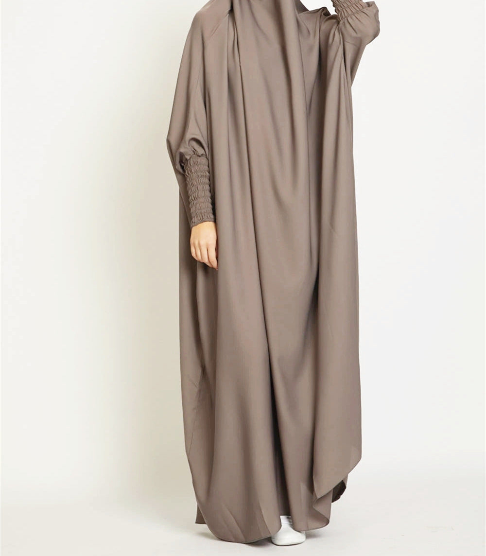 Chic Loose Long Women's Dress Solid Color Casual Plus Size Dress