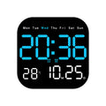 Large Digital LED Wall Clock with Alarm & Timer, Remote Control, Big Display for Home Office, Bedroom, Living Room Decor