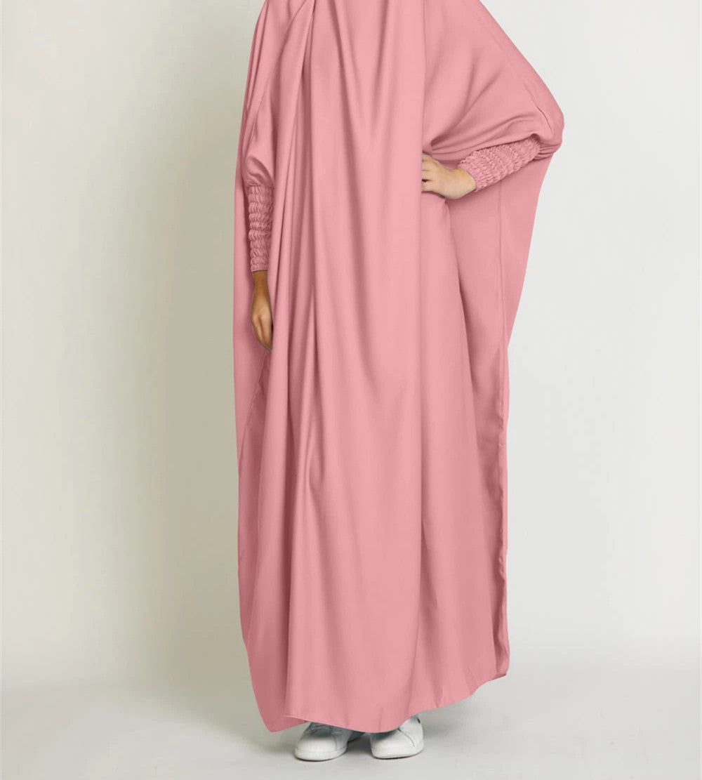 Chic Loose Long Women's Dress Solid Color Casual Plus Size Dress