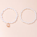 Pearl jewelry shell pendant anklet