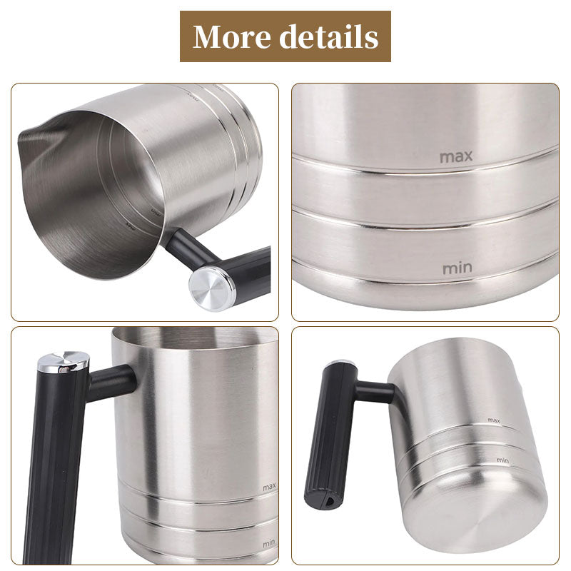 For ES601 ES655 Milk Frother Attachment, Easy Clean Black Coffee Machine Parts, Beverage Preparation Milk Foam Maker Tool