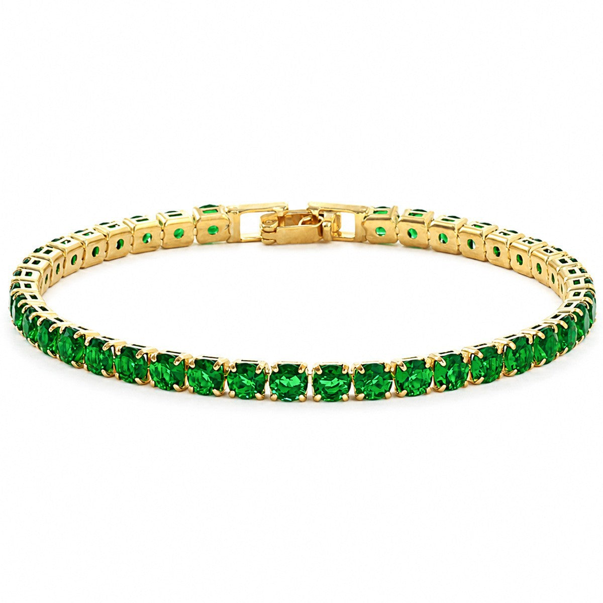 Hip Hop Tennis Zircon Chain Bracelet for Men and Women, Simple Fashion Jewelry