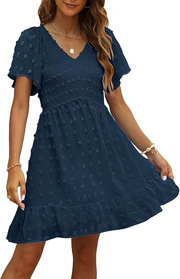 Chic V-Neck Chiffon DressSummer Fashion, Elegant Long Dress