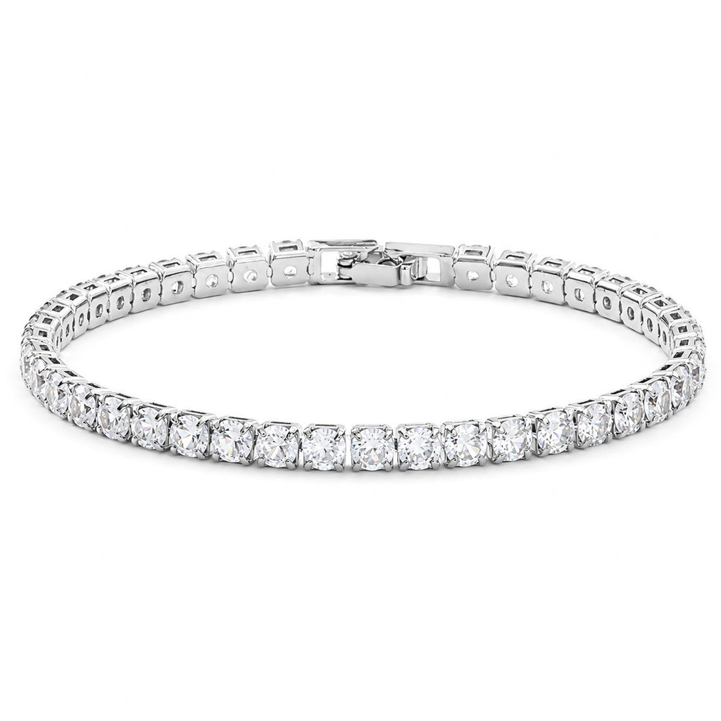 Hip Hop Tennis Zircon Chain Bracelet for Men and Women, Simple Fashion Jewelry
