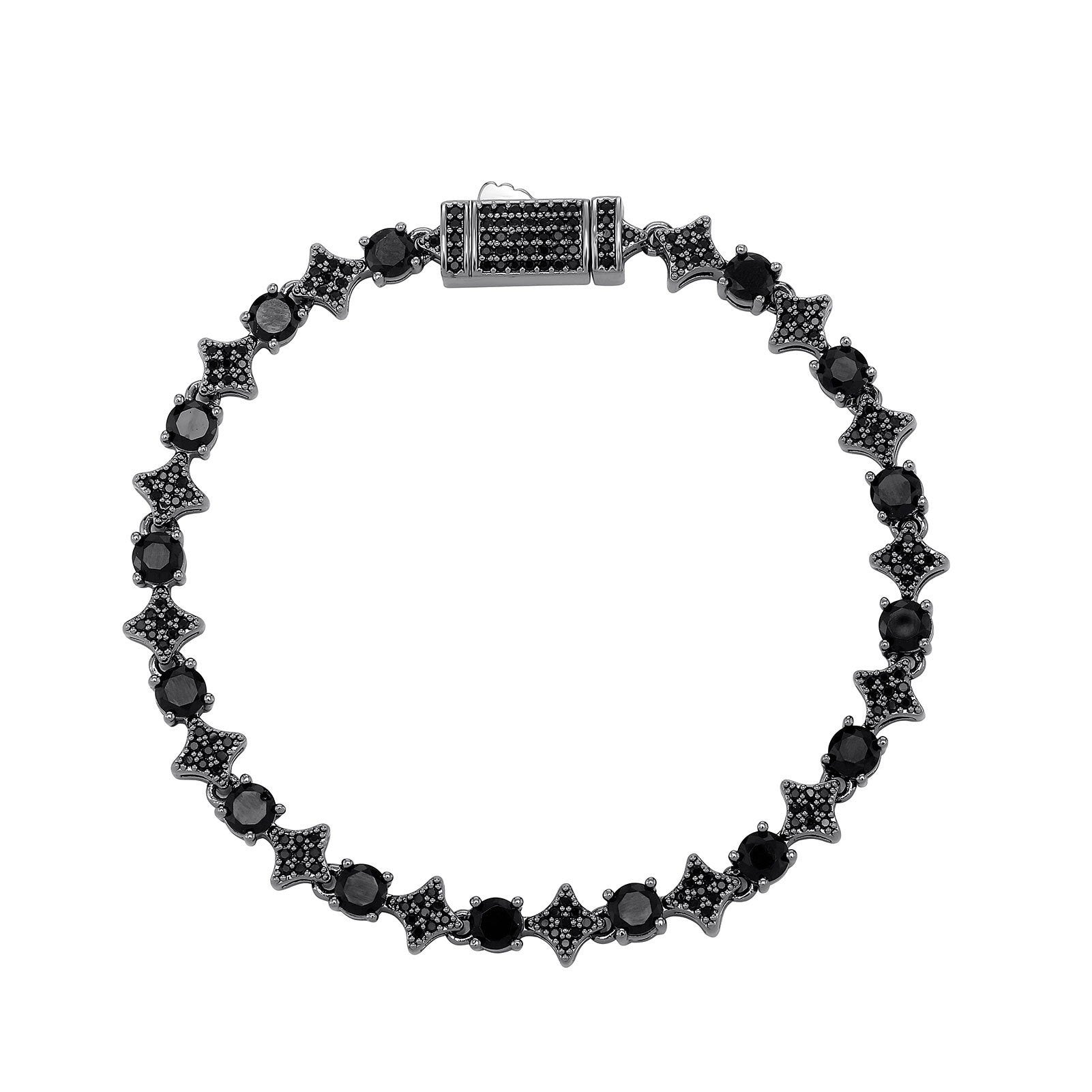 4MM Tennis Chain, 6MM Copper Zirconia Star Hip-hop Necklace, 8MM Starburst Bracelet Anklet, Factory