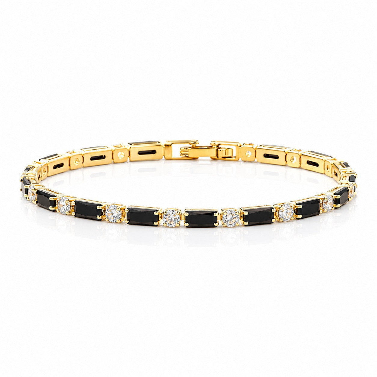 Hip Hop Tennis Zircon Chain Bracelet for Men and Women, Simple Fashion Jewelry