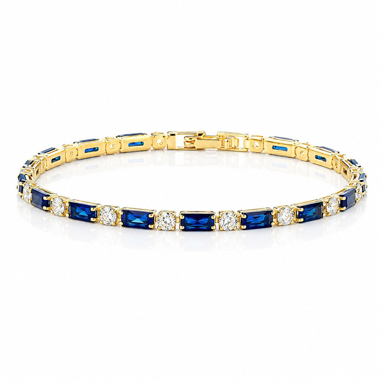 Hip Hop Tennis Zircon Chain Bracelet for Men and Women, Simple Fashion Jewelry