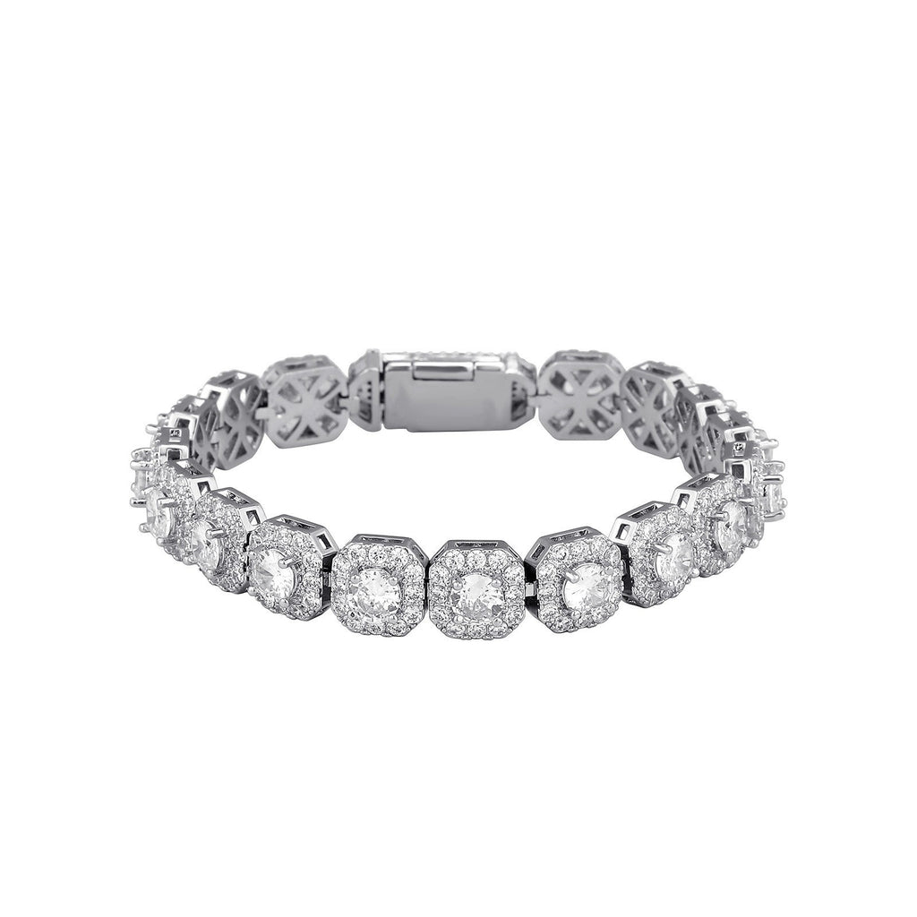 Men's 5A Zircon Cuban Chain Tennis Bracelet – Ice Sugar Link Hip Hop Jewelry