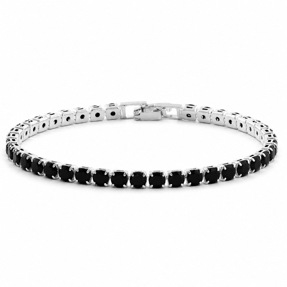 Hip Hop Tennis Zircon Chain Bracelet for Men and Women, Simple Fashion Jewelry