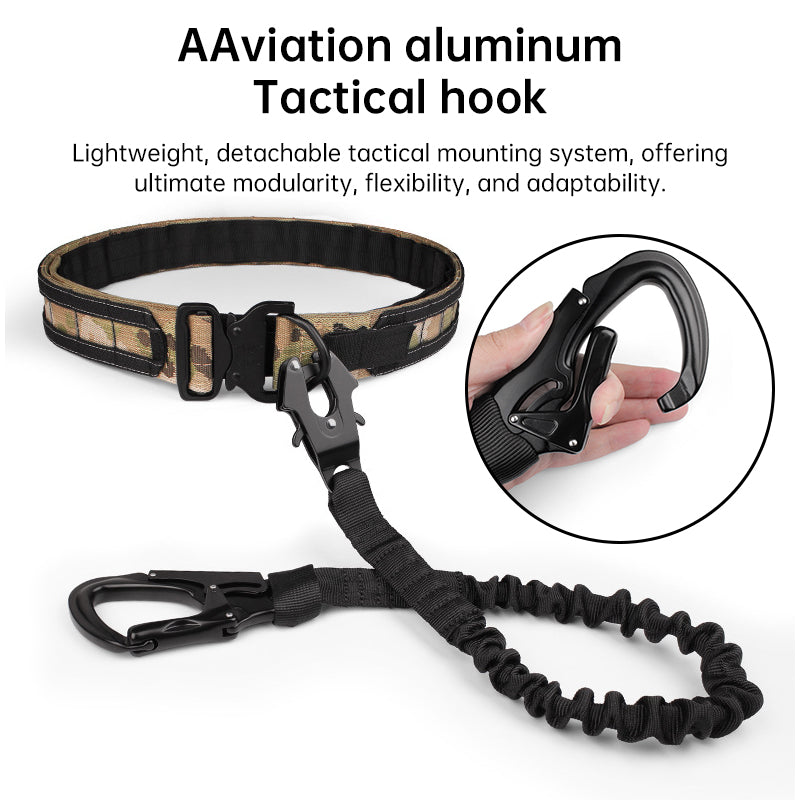 Tactical Bungee Cord - Quick-Release Climbing Buckle, Adjustable Safety Rope with Dual-End Hook for Secure Hanging