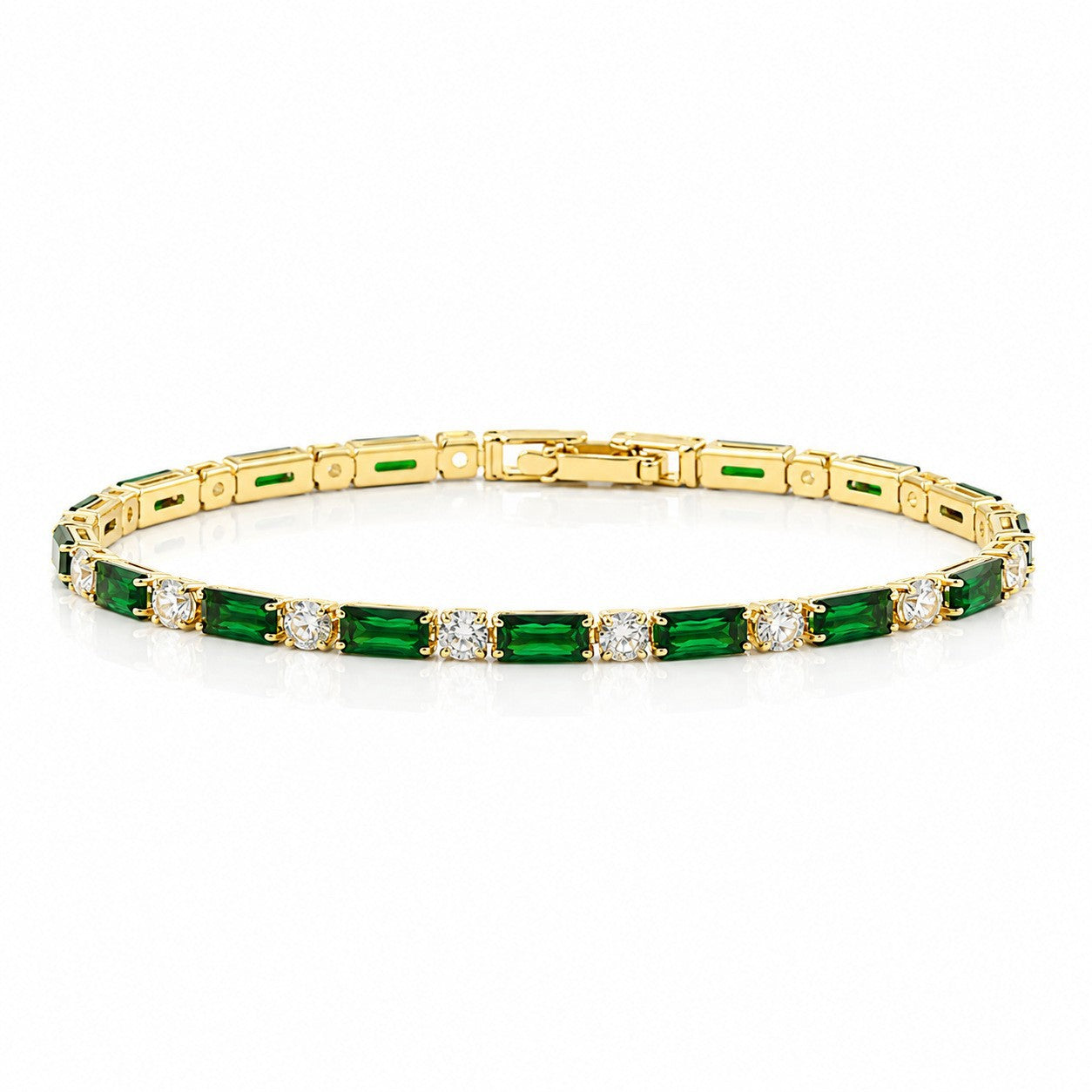 Hip Hop Tennis Zircon Chain Bracelet for Men and Women, Simple Fashion Jewelry