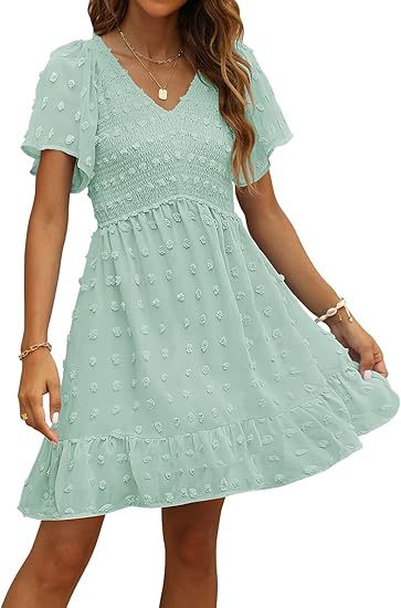 Chic V-Neck Chiffon DressSummer Fashion, Elegant Long Dress