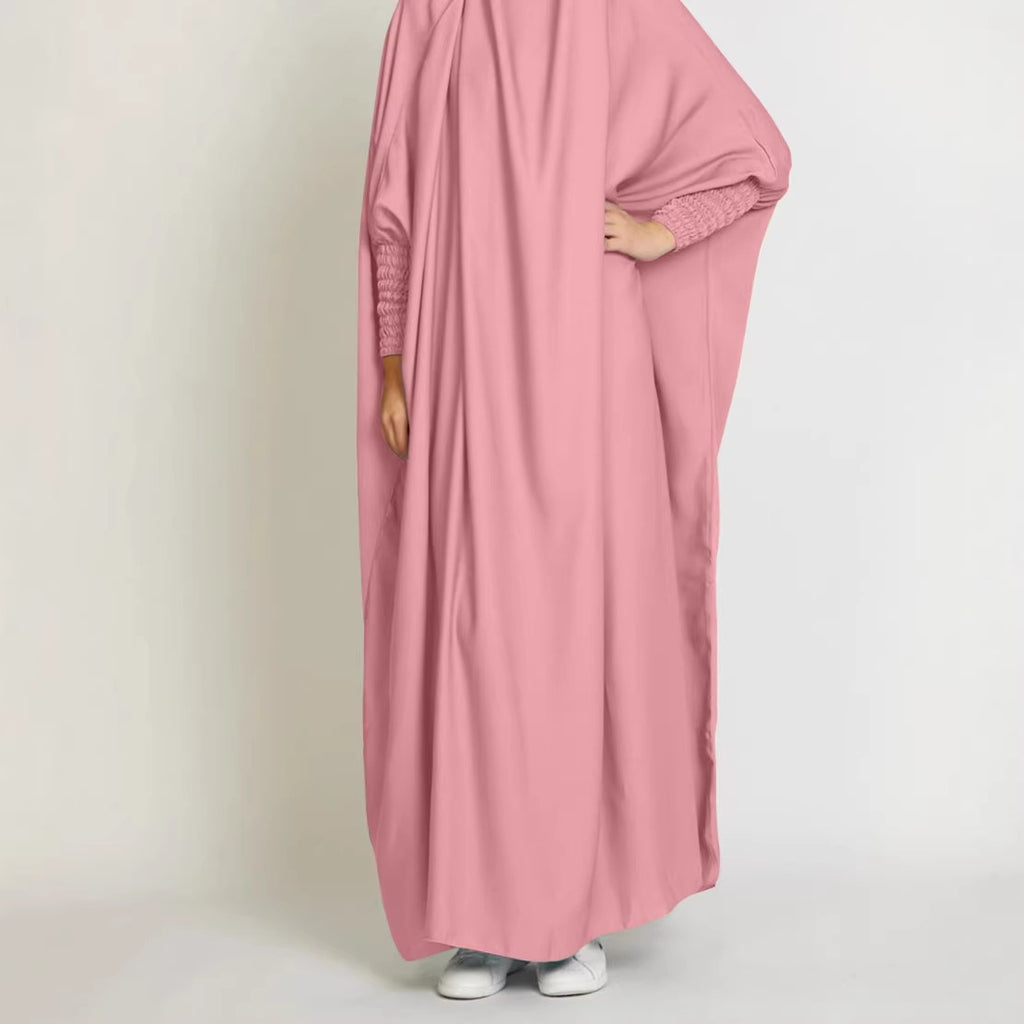 Chic Loose Long Women's Dress Solid Color Casual Plus Size Dress