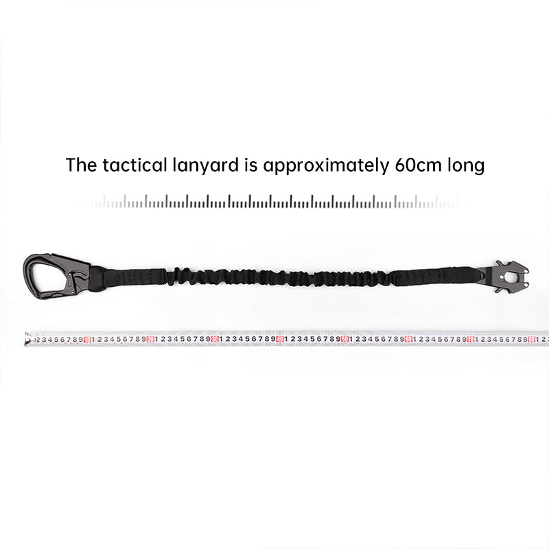 Tactical Bungee Cord - Quick-Release Climbing Buckle, Adjustable Safety Rope with Dual-End Hook for Secure Hanging